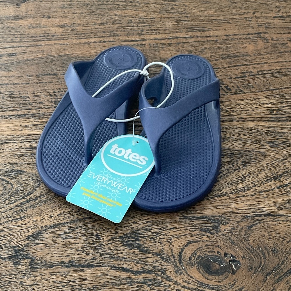 Totes Dark Blue Sandals